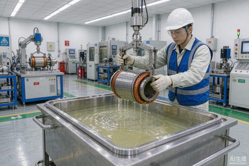 利鼎无溶剂环氧绝缘漆浸烘车间
